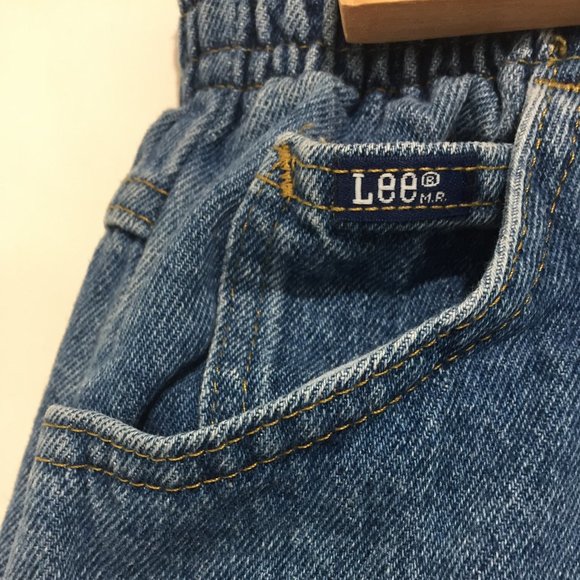 VINTAGE LEE HIGH RISE DENIM JEANS SIZE 14P - Picture 9 of 9